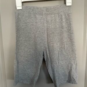 Gray Athletic Shorts with Elastic Waistband